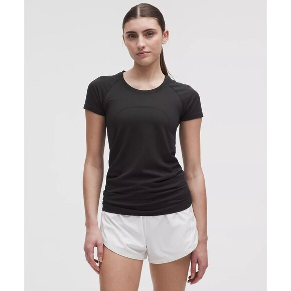 Swiftly Tech Short-Sleeve Shirt 2.0 (Hip Length) - Black - Picture 1 of 2